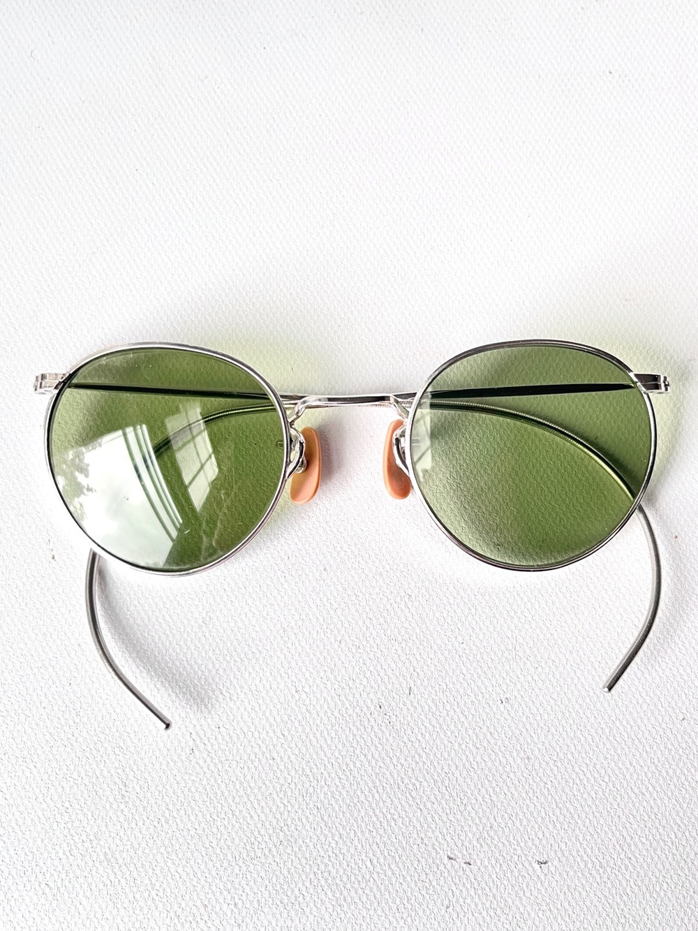 Antique WWII American Optical P3 Sunglasses FULVUE Wire Coil Metal Eyeglasses